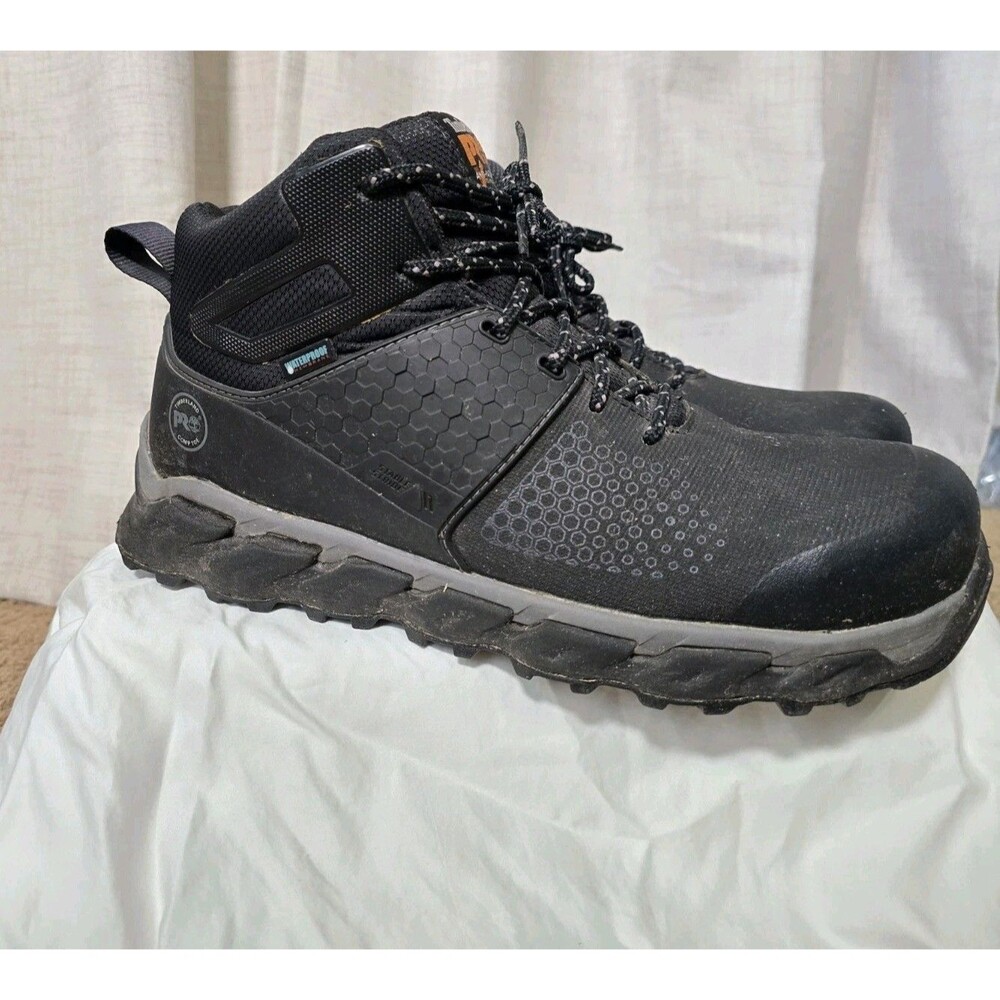 Timberland Black Men's Waterproof Work Boots